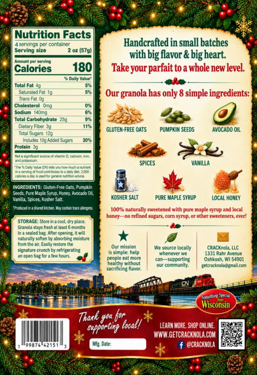 Holiday Spice CRACKnola (8 oz) (3-Pack)