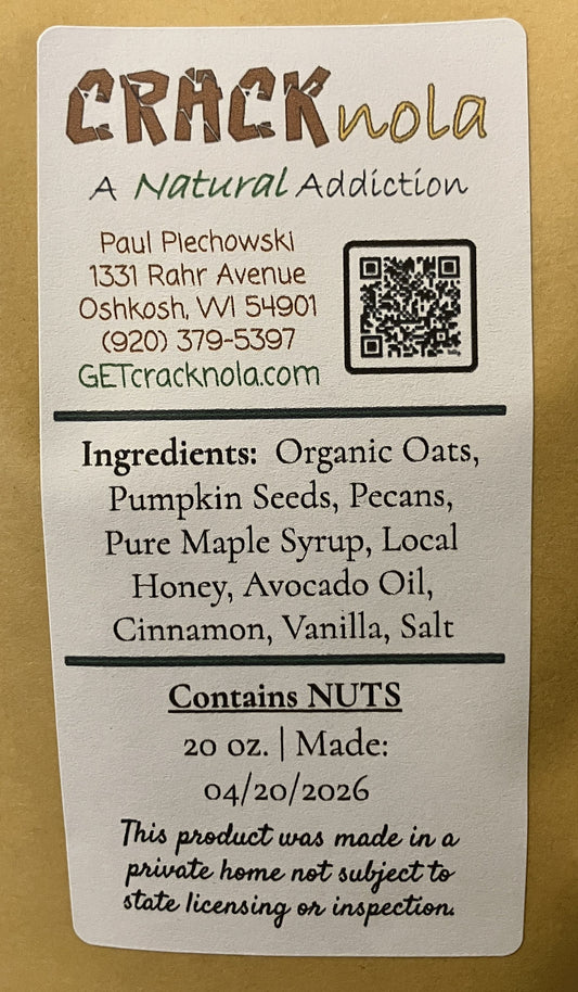 Original Handmade Pecan Granola (20 oz.)